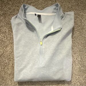Men's Adidas Light Blue Quarter-Zip Sweater